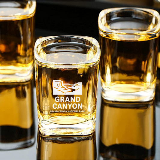 Custom Engraved Grand Canyon National Park Shot Glass – 2.2 oz Square Shot Glass