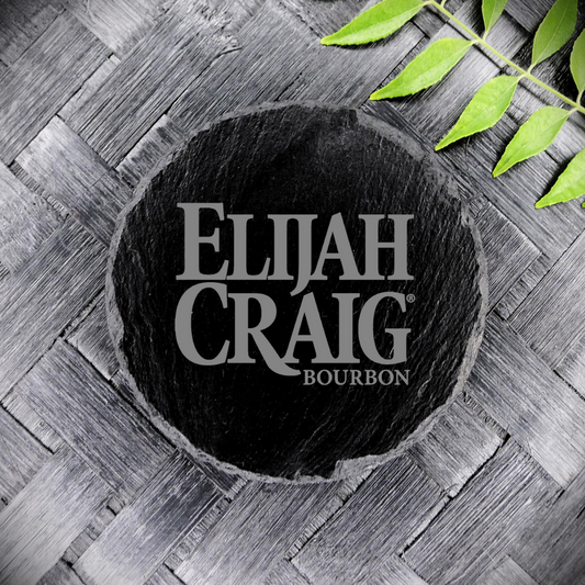 Elijah Craig Bourbon Whiskey Slate Coaster Brand New Handcrafted Laser Engraved