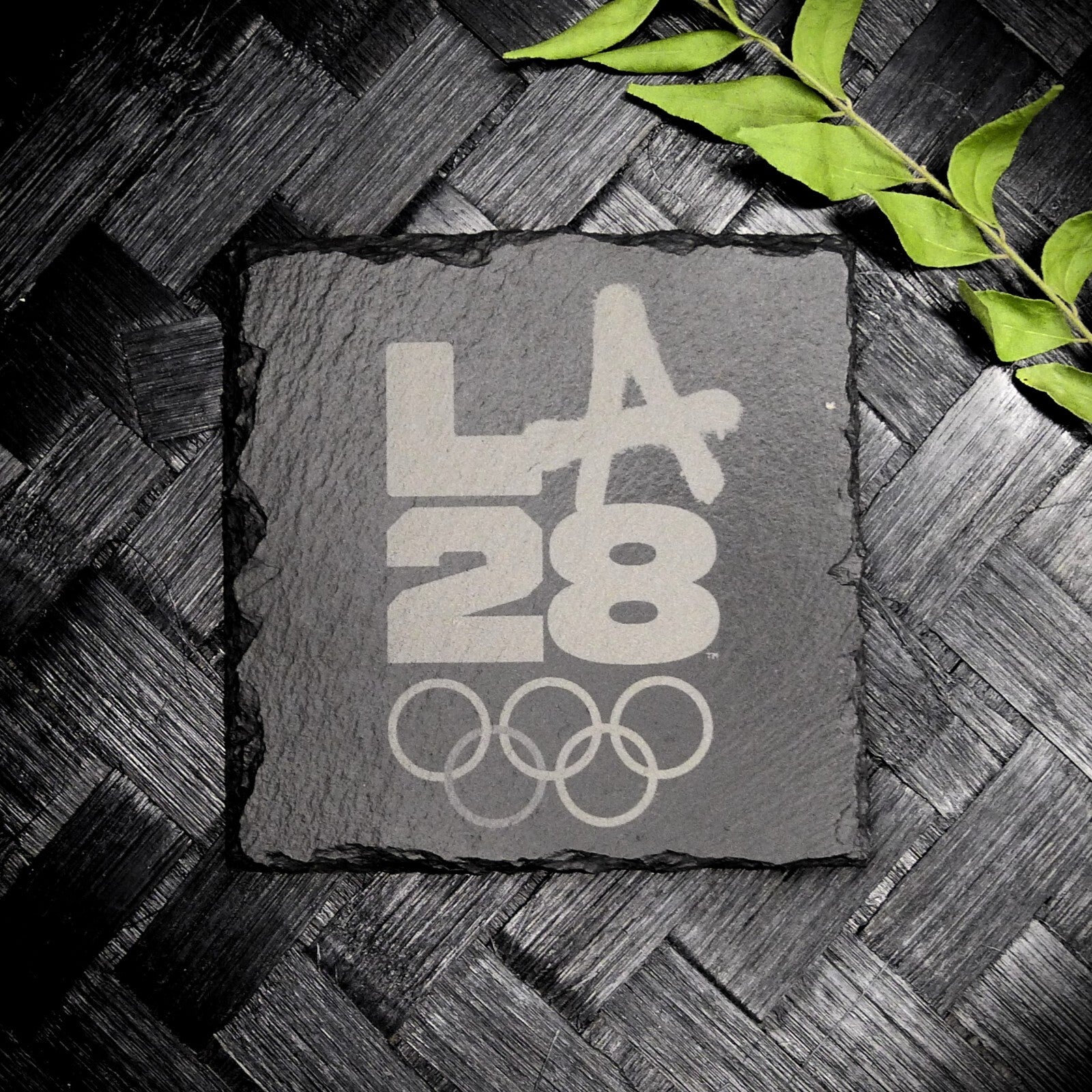 Los Angeles 2028 Olympic Slate Coaster Set LA28 Brand New Hand Made 