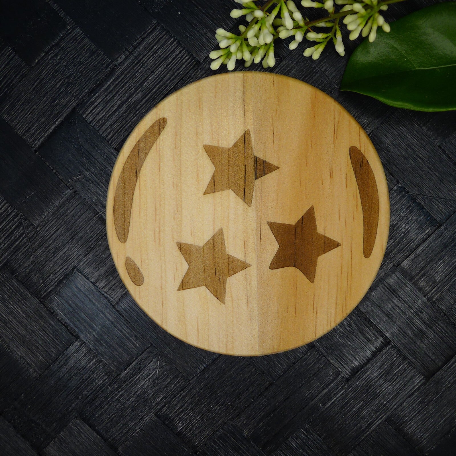 Dragon Ball Z Wooden Coaster Set, Fan Art Anime Brand New Laser Engraved RARE