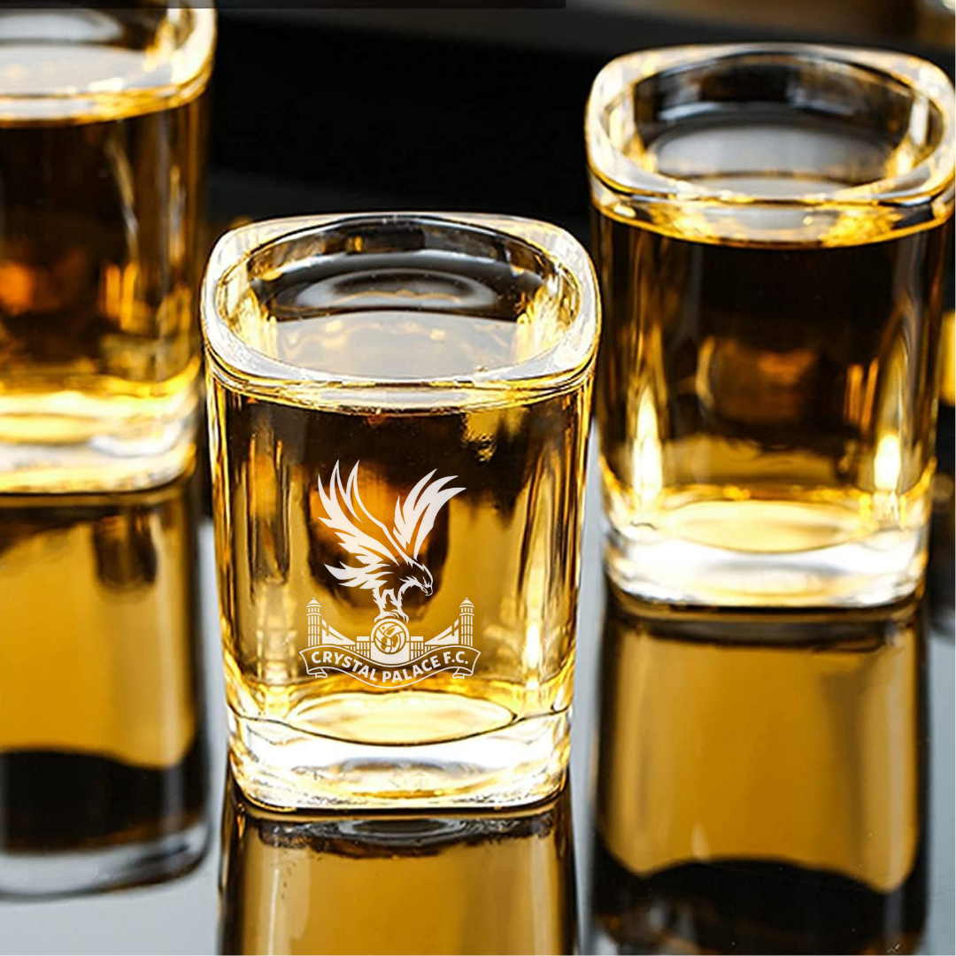 Custom Engraved Crystal Palace Shot Glass – 2.2 oz Capacity NEW