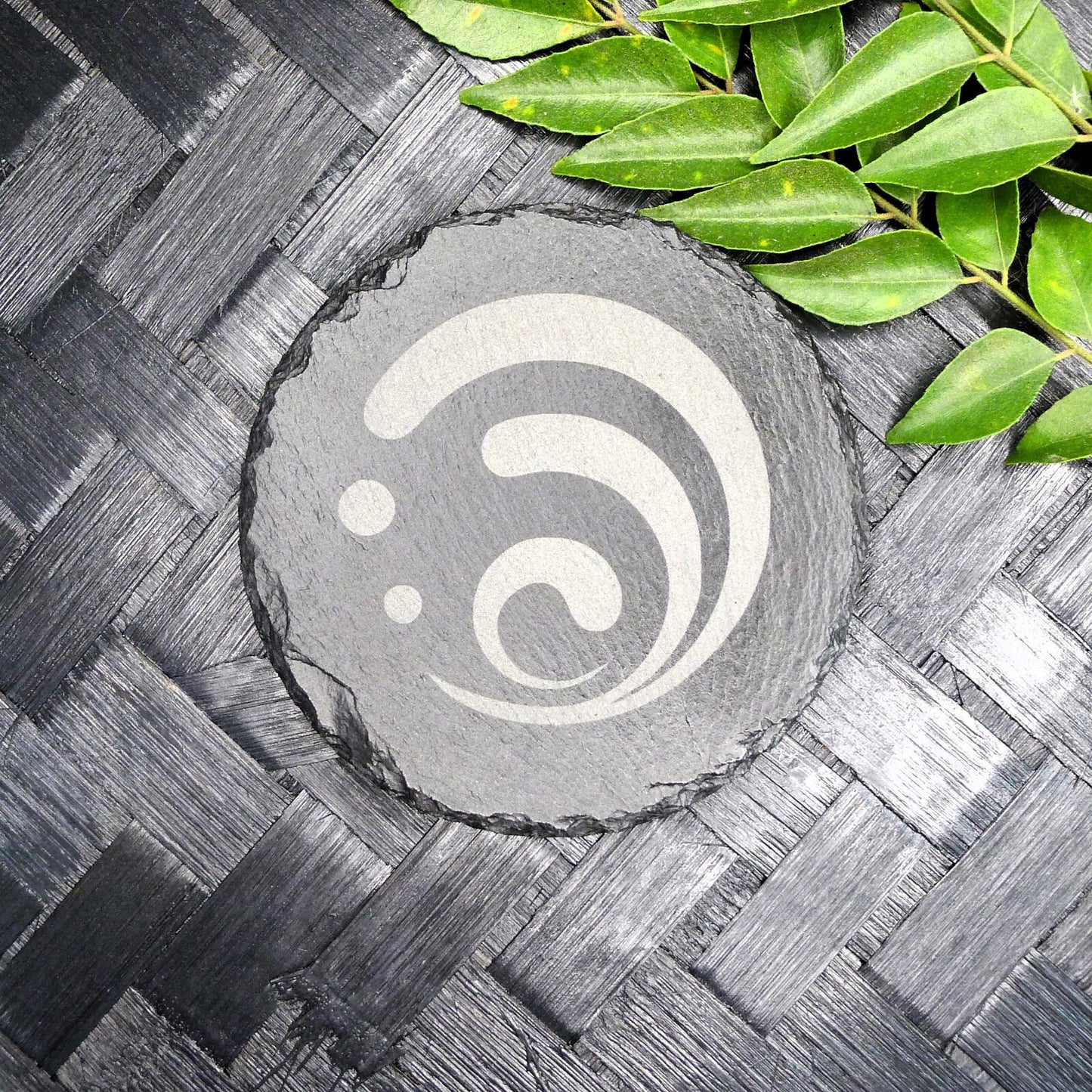 Genshin Impact Archon Slate Coaster Set of 8 Elemental Inspired Gaming Gear