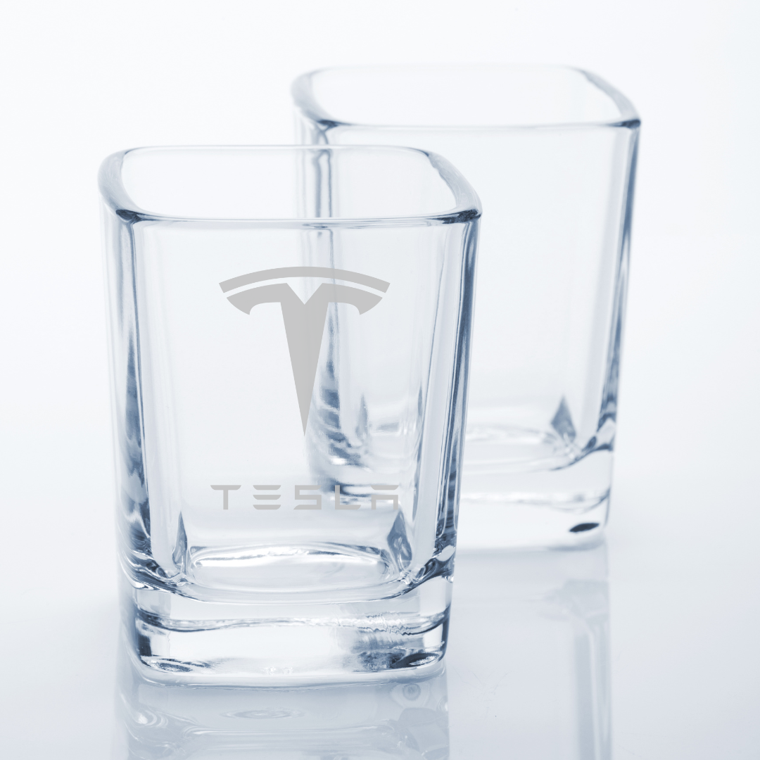 Custom Engraved Tesla Tequila Shot Glass – 2.2 oz Capacity NEW
