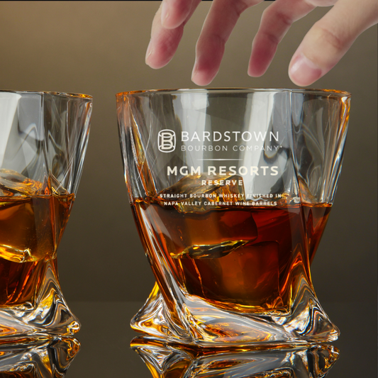 Custom Engraved Bardstown Bourbon MGM Resorts Reserve Whiskey Glass – 10 oz