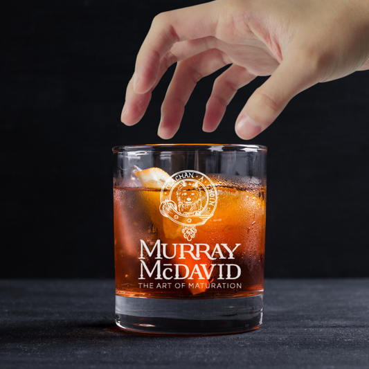 Custom Engraved Murray McDavid Whiskey Glass – 11 oz Standard Rocks Glass