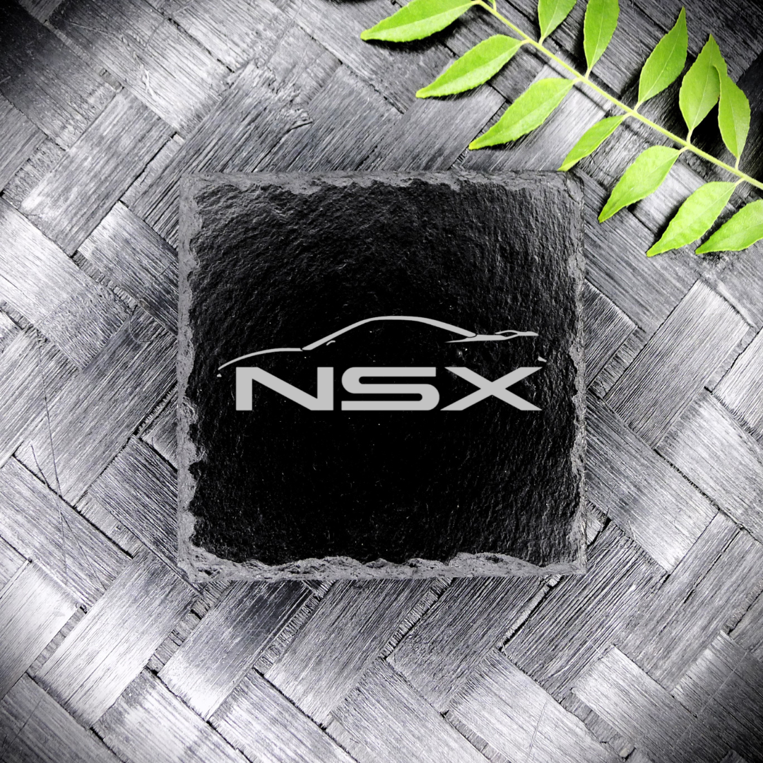 NSX Slate Coaster Brand New Handcrafted Laser Engraved Square