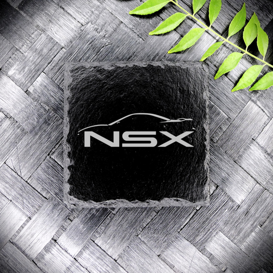 NSX Slate Coaster Brand New Handcrafted Laser Engraved Square