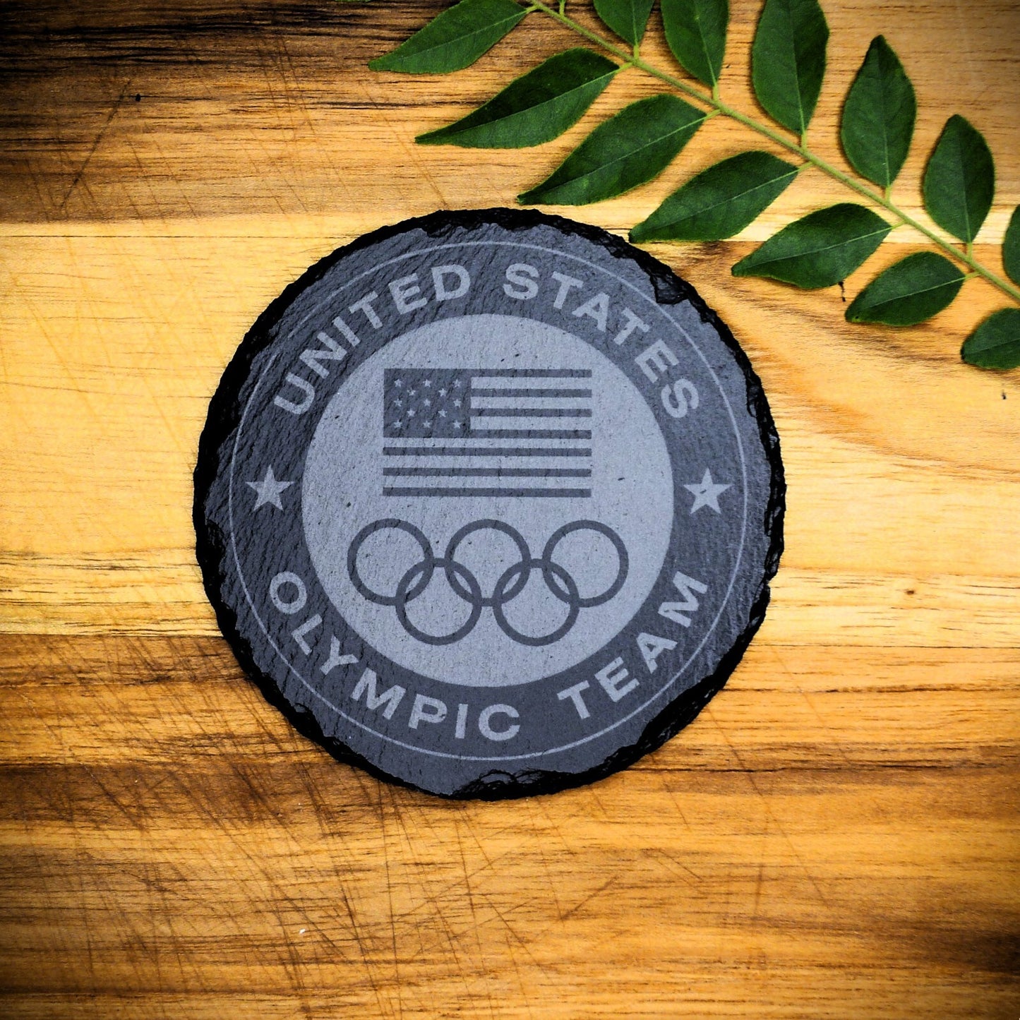 Paris 2024 Olympic Slate Coasters Set Team USA Paris 2024 Paralympics Coaster