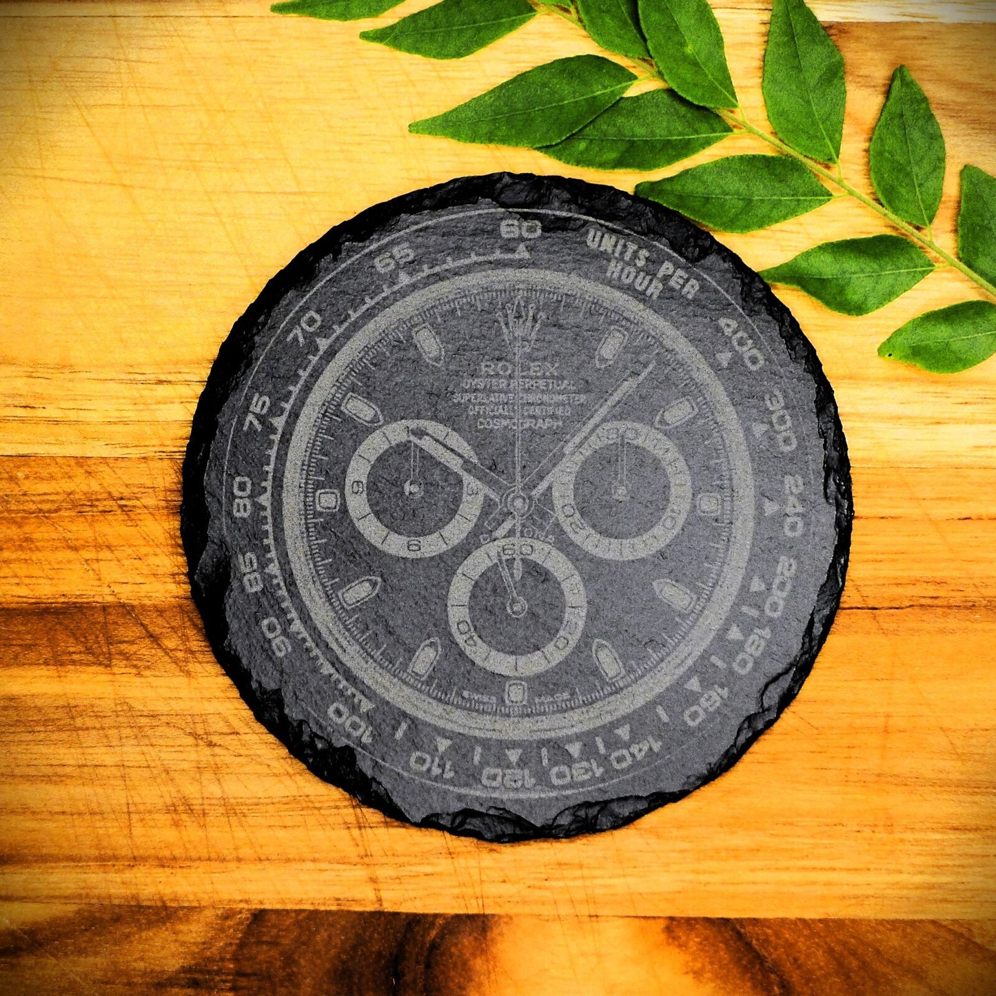 Rolex Daytona 116500LN Panda Slate Coaster Brand New Hand Made Laser Engraved 