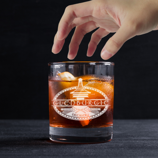 Custom Engraved Glenburgie Whiskey Glass – 11 oz Standard Rocks Glass