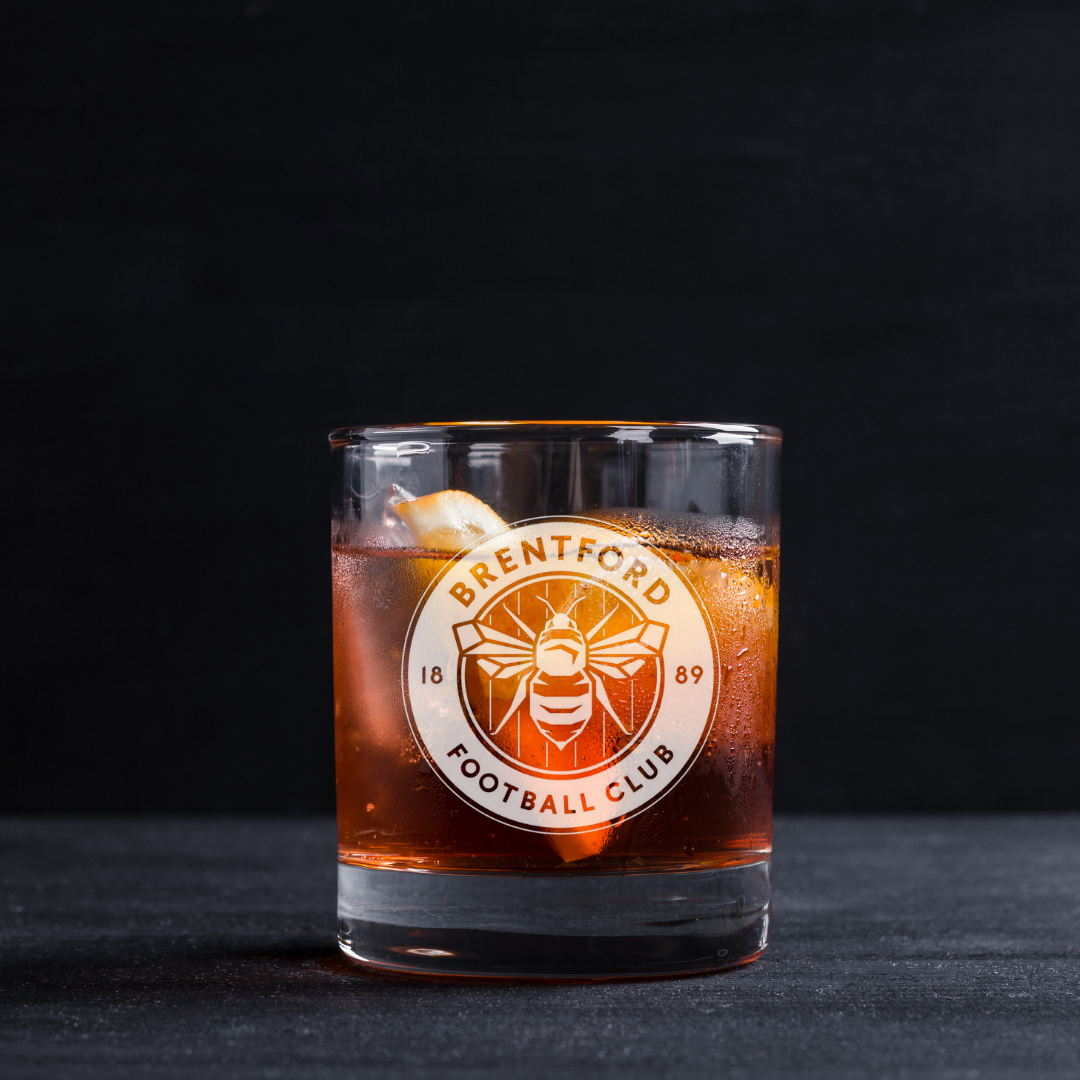 Custom Engraved Brentford Whiskey Glass – 11 oz Standard Rocks Glass NEW