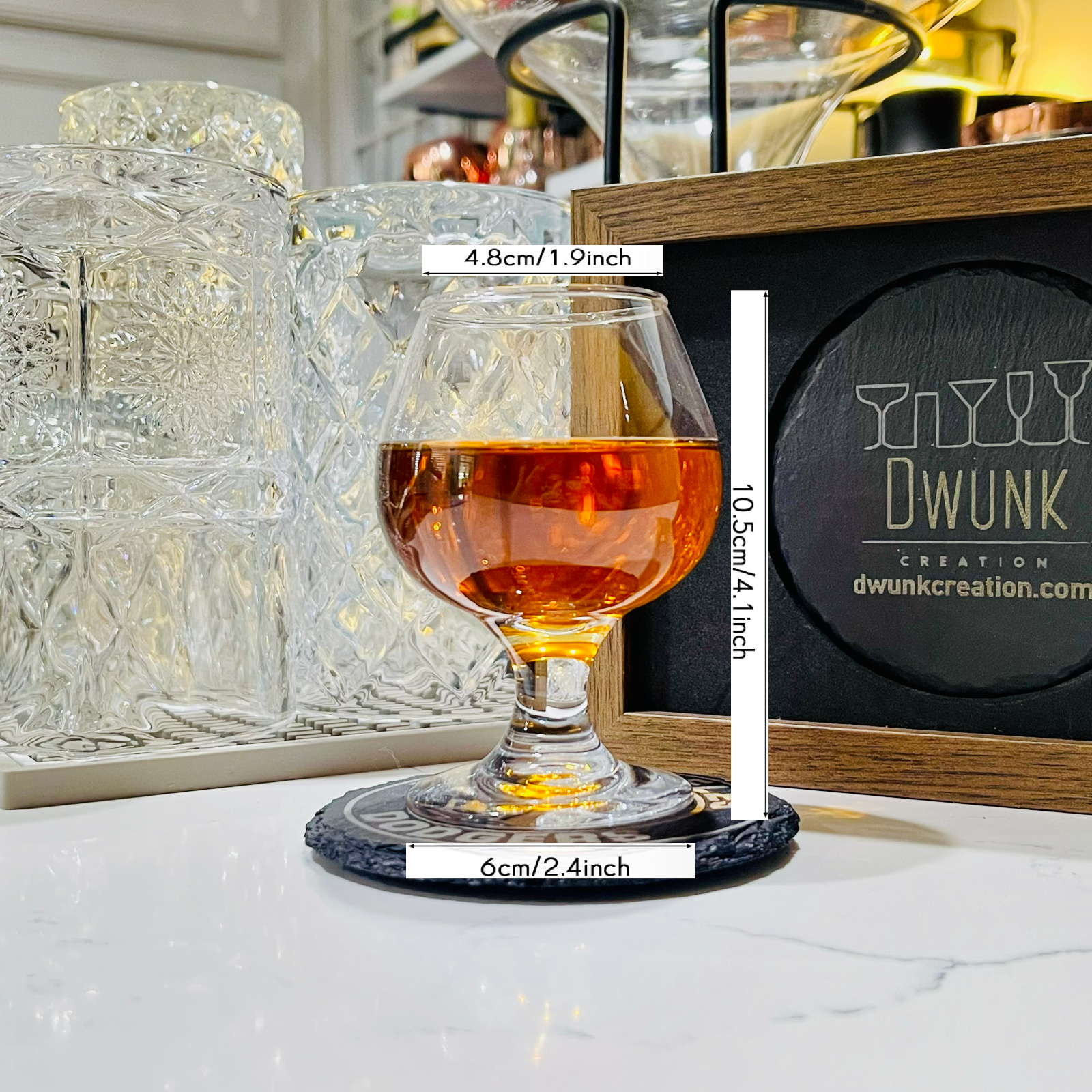 Custom Engraved Thomas H. Handy Sazerac Snifter Glass – 5 oz