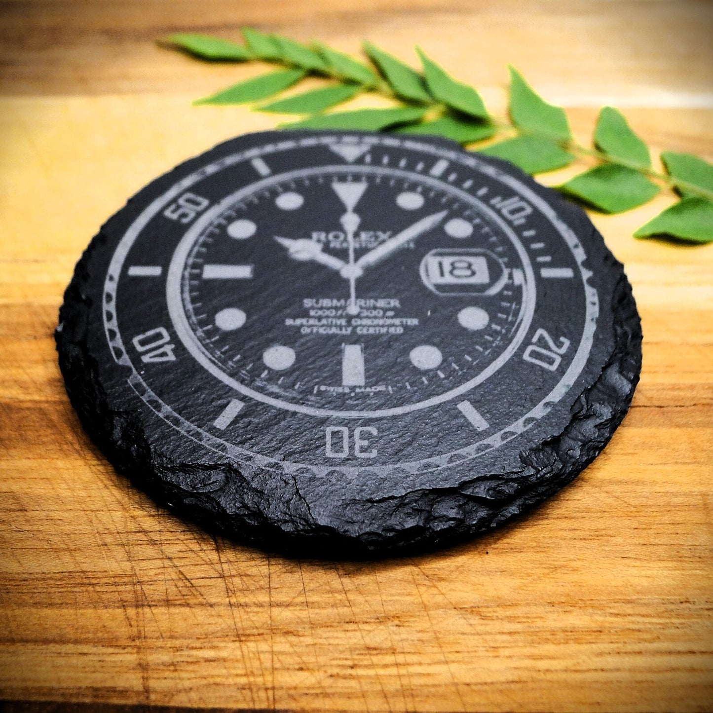 Rolex Submariner 116610LN Slate Coaster Brand New Hand Made Laser Engraved