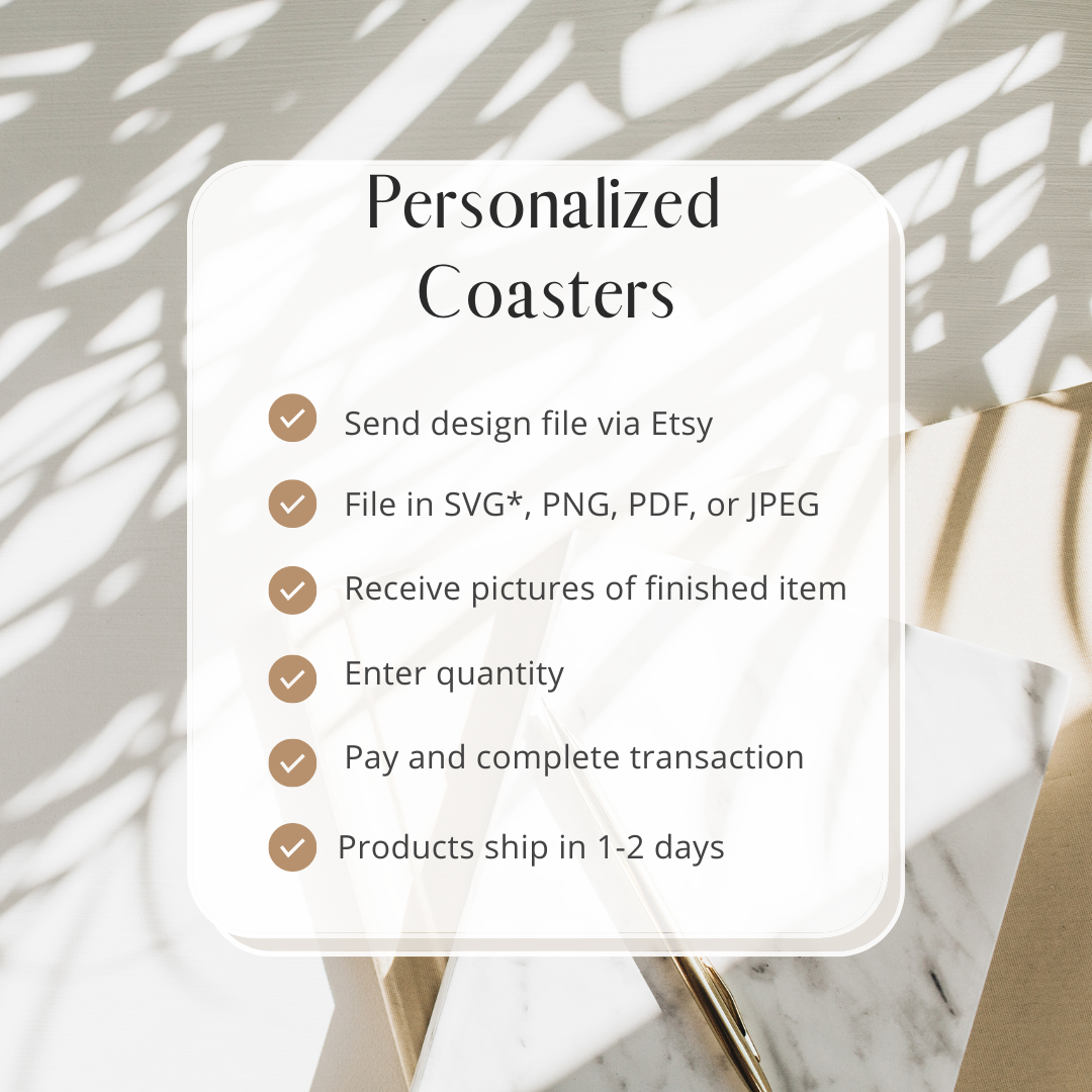 Custom Slate Coasters Business Promotion Marketing Item Restaurant and Bar Coaster Premium Customer Gifting