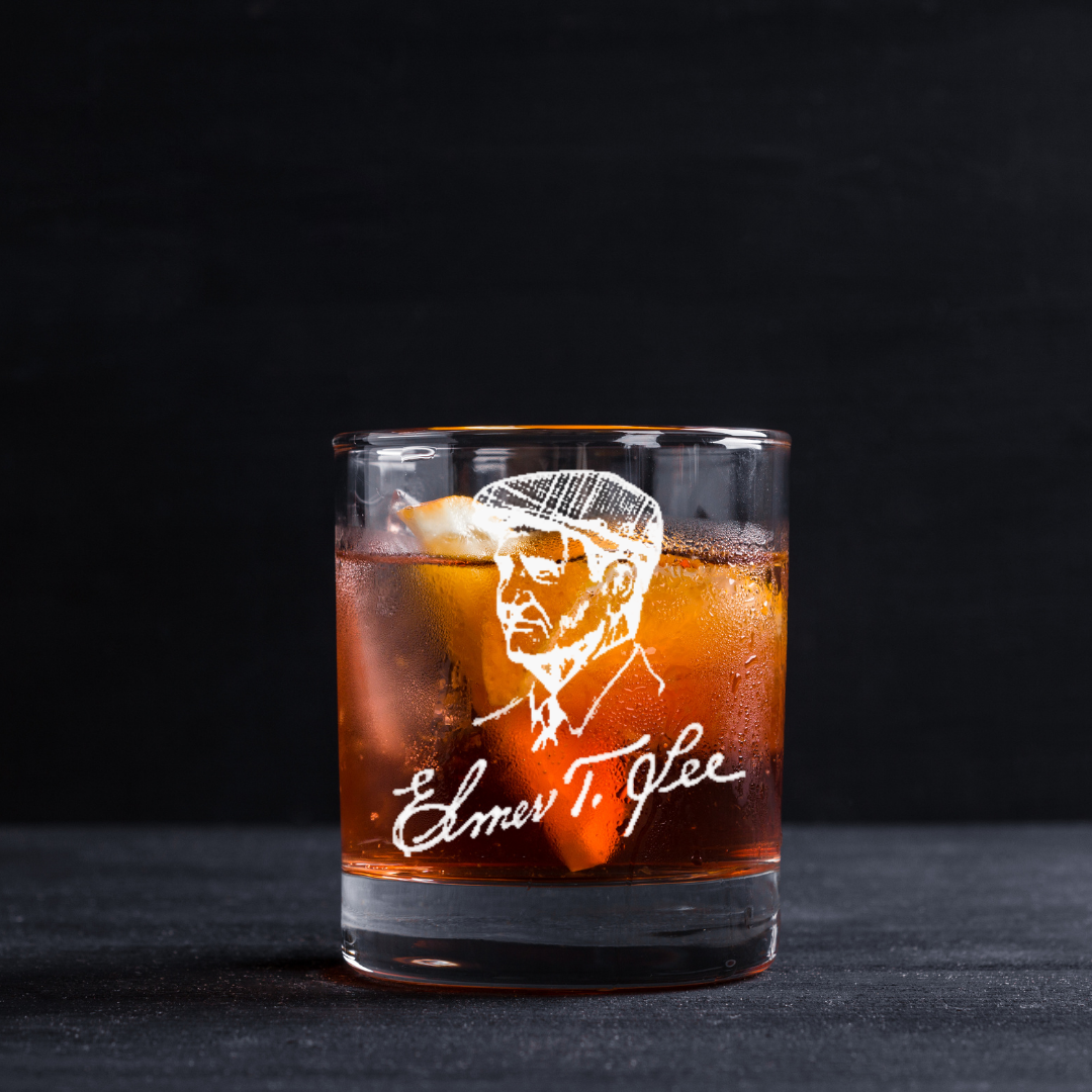 Elmer T. Lee Single Barrel Whiskey Collectables Glass 11oz