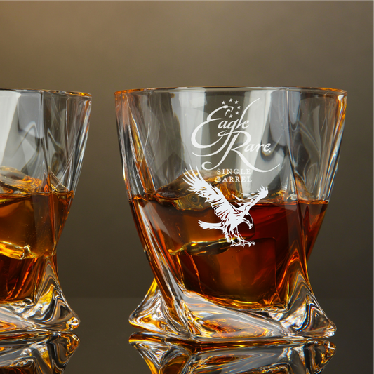 Eagle Rare Bourbon Twisted Whiskey Glass 10oz