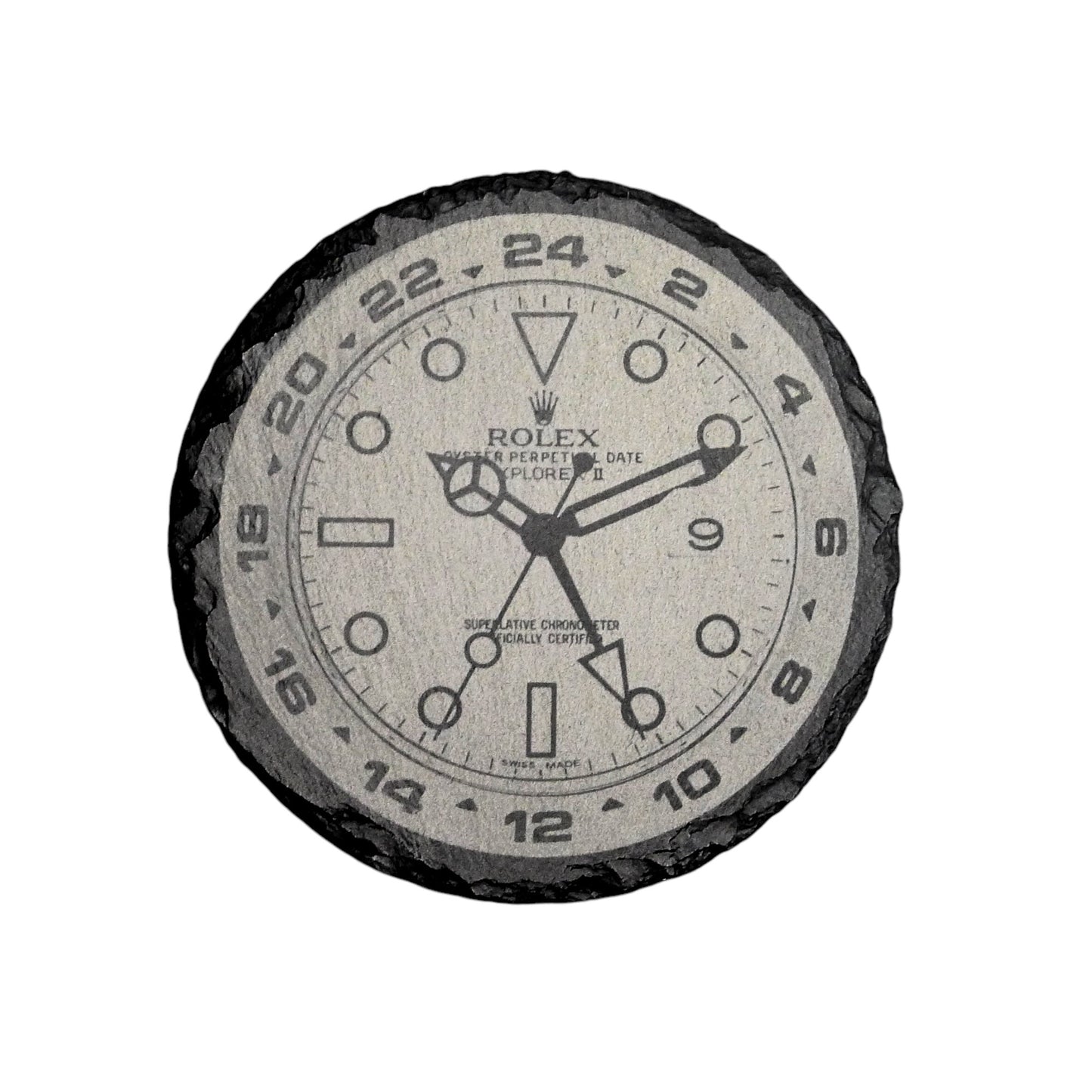 Explorer II 216570 White Dial Slate Coaster