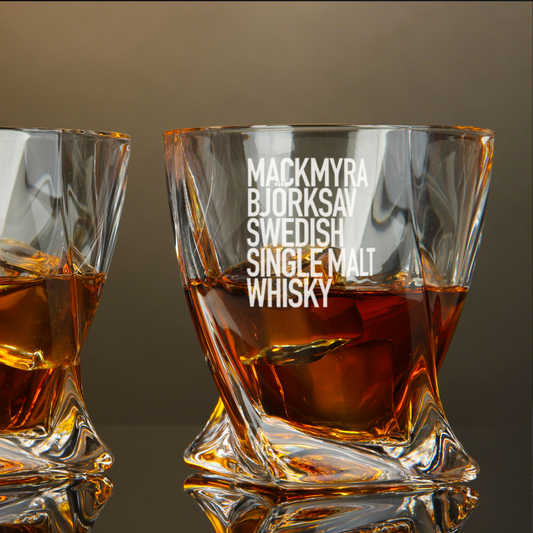 Mackmyra Whisky Twisted Whiskey Glass 10oz