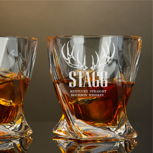 Stagg Jr Bourbon Twisted Whiskey Glass 10oz