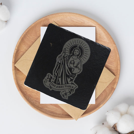 San Judas Tadeo Slate Coaster