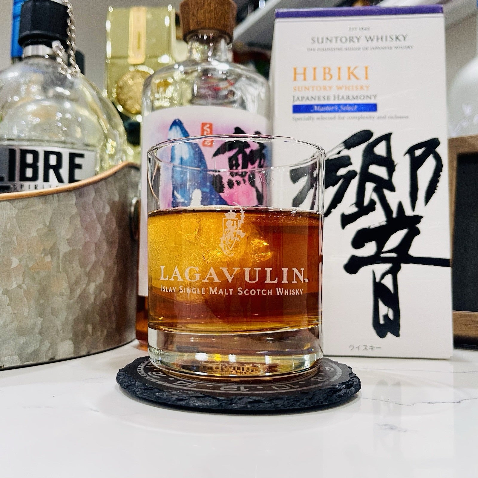 Custom Engraved Lagavulin Whiskey Glass – 11 oz Rocks Glass NEW