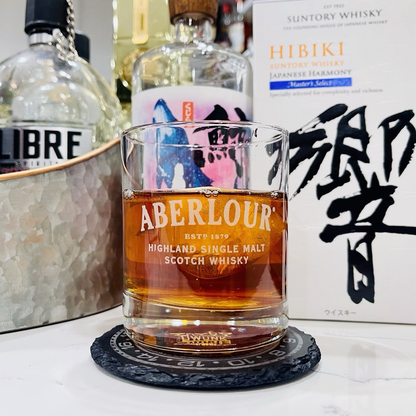 Custom Engraved Aberlour Whiskey Glass – 11 oz Standard Rocks Glass