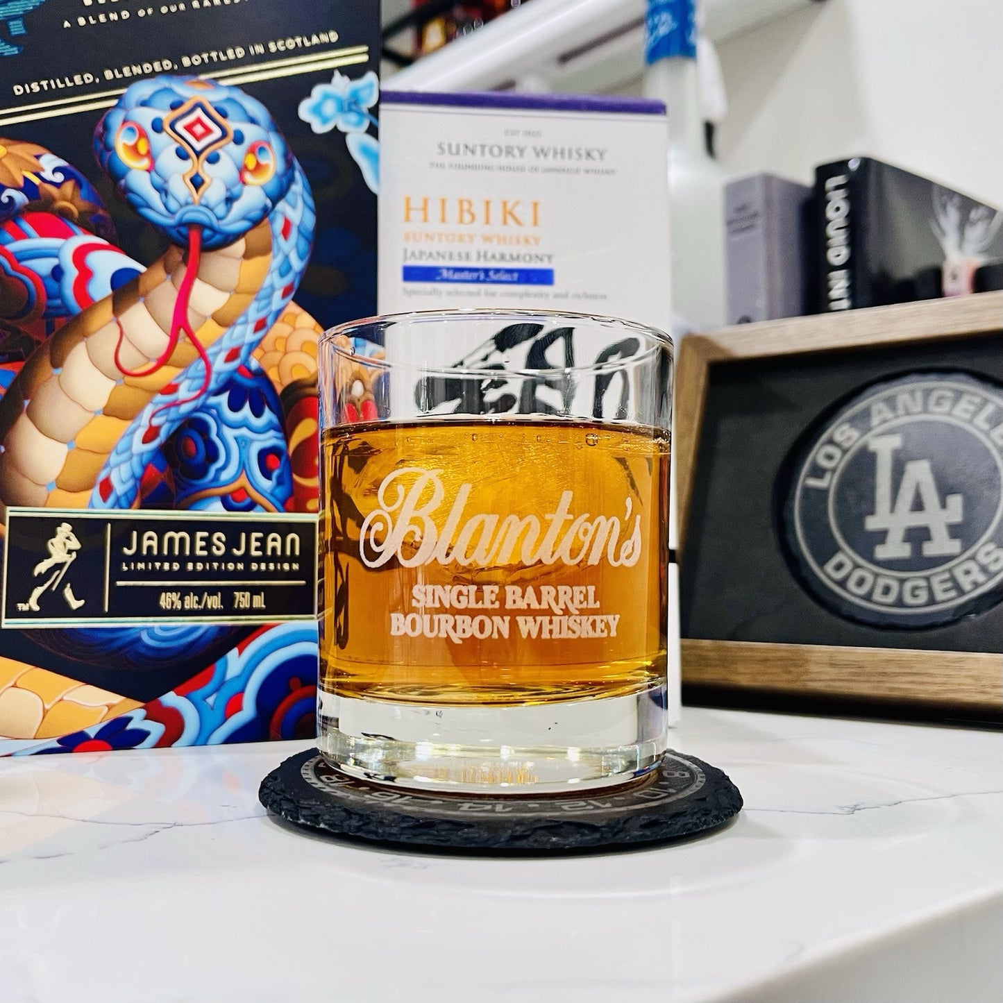 Custom Engraved Blanton's Whiskey Glass – 11 oz Standard Rocks Glass