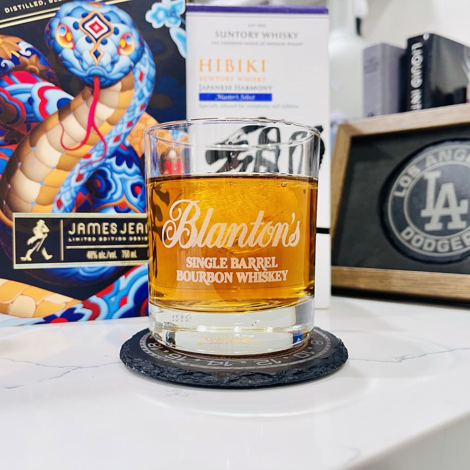 Custom Engraved Blanton's Whiskey Glass – 11 oz Standard Rocks Glass