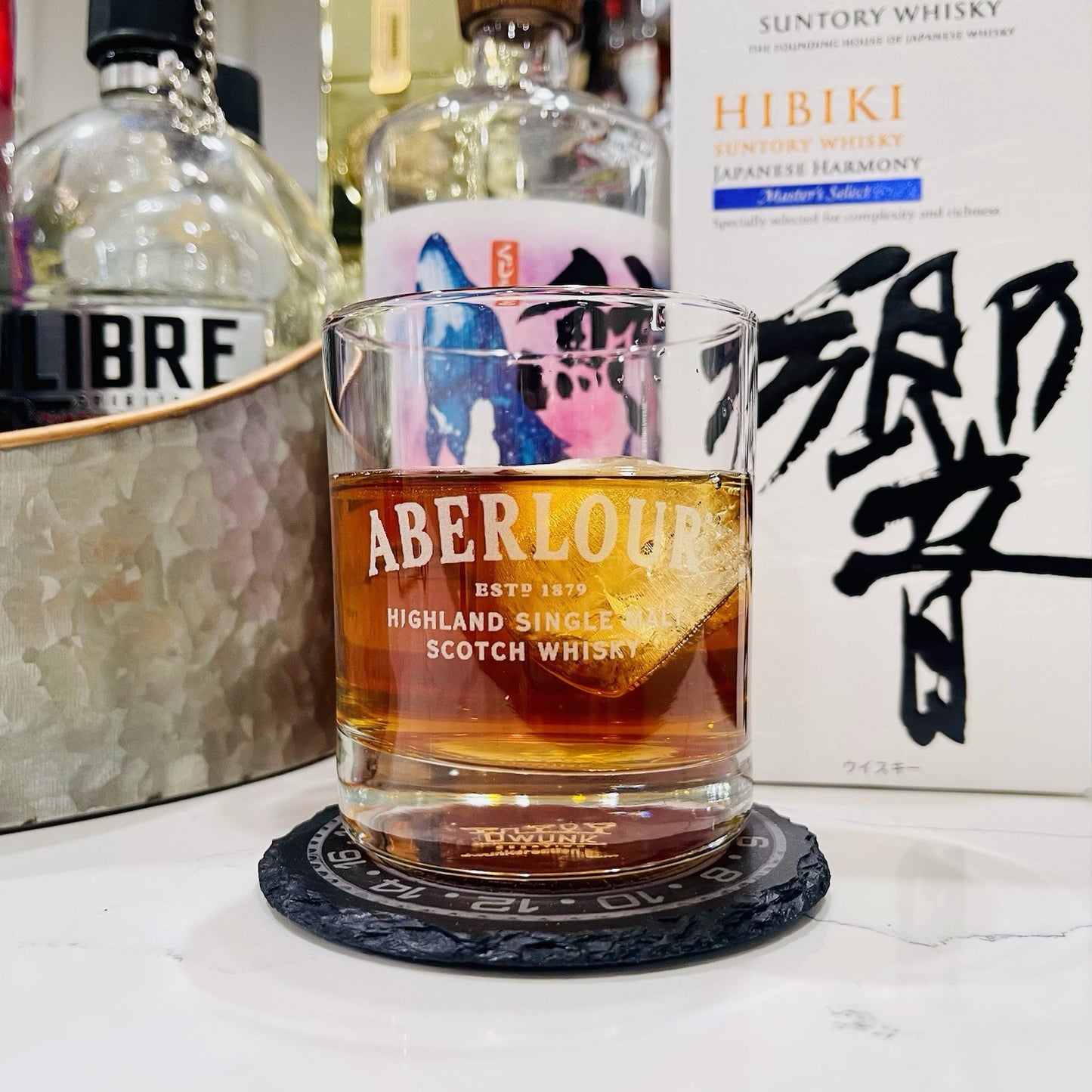 Custom Engraved Aberlour Whiskey Glass – 11 oz Standard Rocks Glass