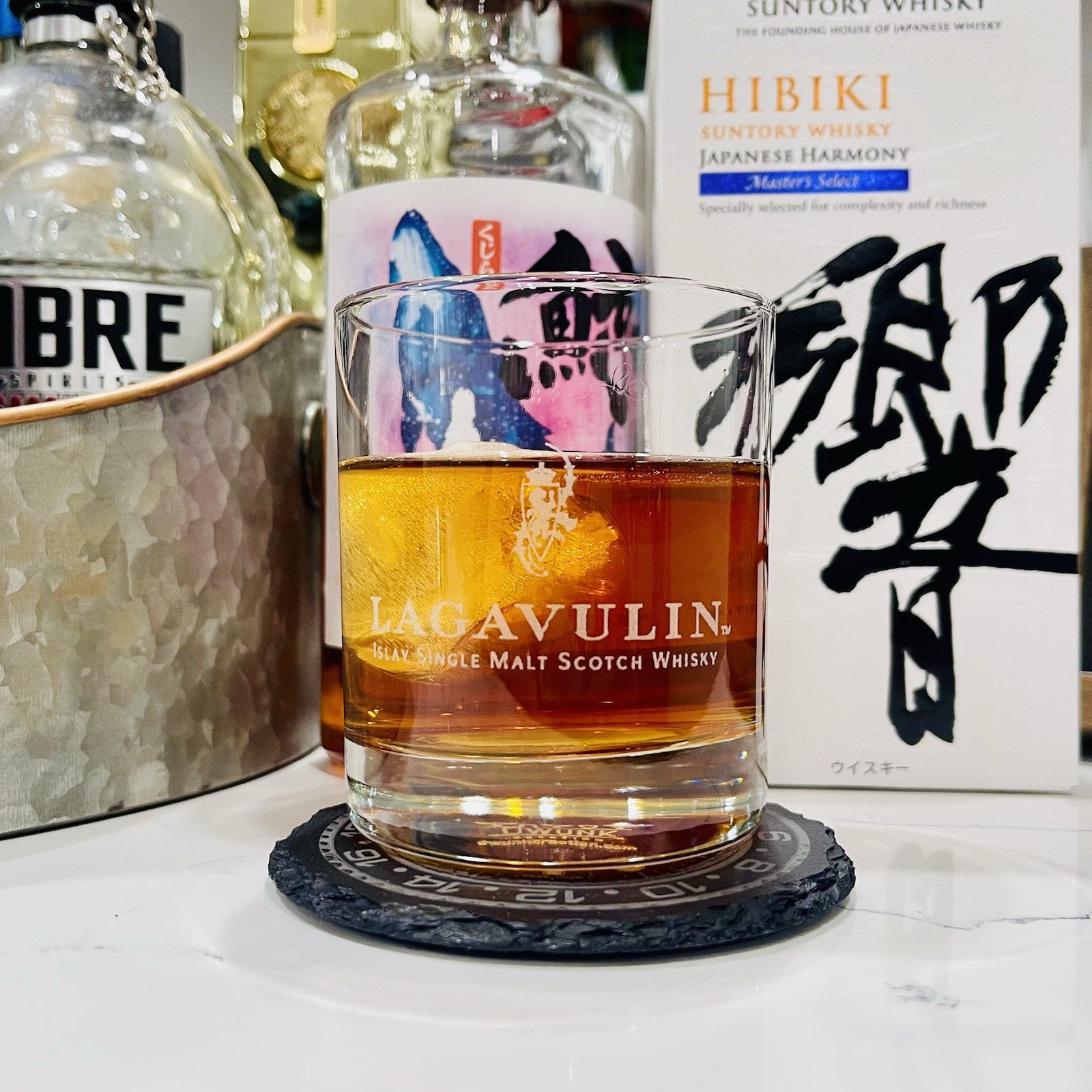 Custom Engraved Lagavulin Whiskey Glass – 11 oz Rocks Glass NEW