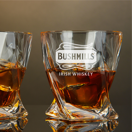 Bushmills Irish Whiskey Twisted Whiskey Glass 10oz